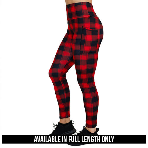 Fleece Lined Leggings | Buffalo Plaid