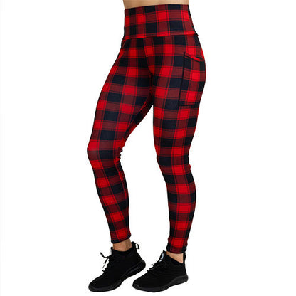 Fleece Lined Leggings | Buffalo Plaid