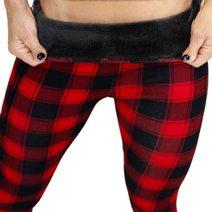 Fleece Lined Leggings | Buffalo Plaid