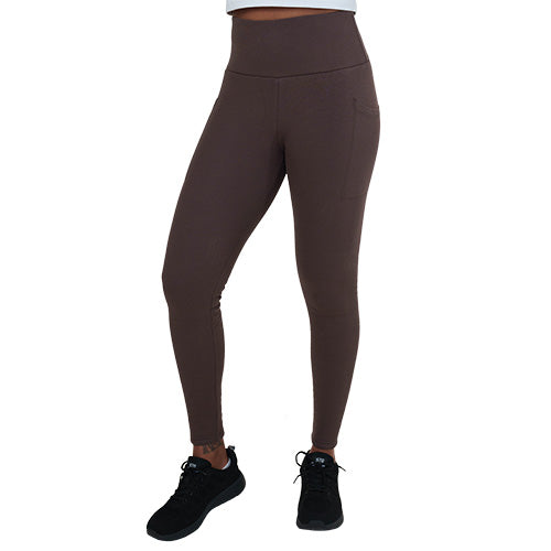 Fleece Lined Leggings | Chocolate