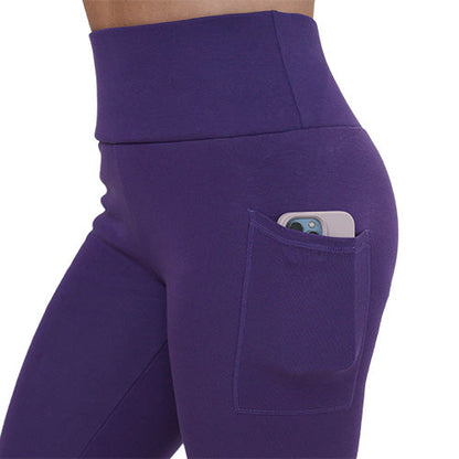 Fleece Lined Leggings | Purple