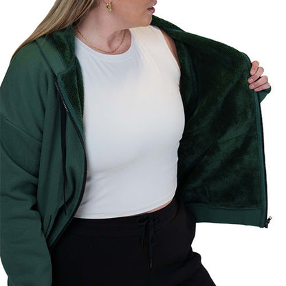 Fleece Zip Up | Hunter Green