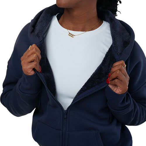 Fleece Zip Up | Navy