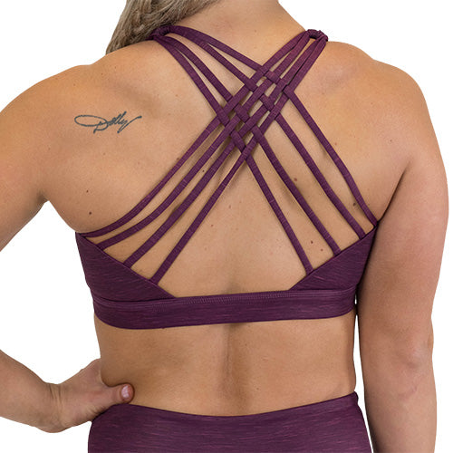 Butterfly Back Bra | Heather Berry