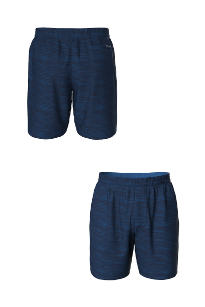 The Cardio King | Navy Space Dye Ball Hammock® 9 Inch Athletic Shorts