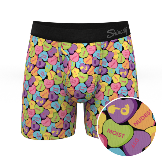 The Candy Crush | Candy Hearts Ball Hammock® Pouch Underwear With Fly