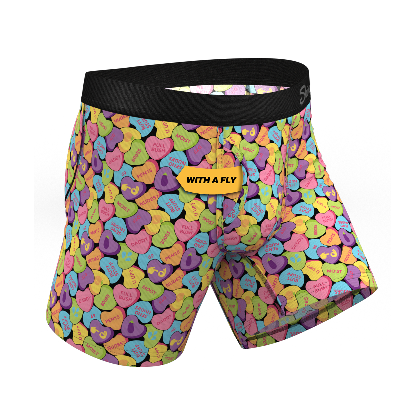 The Candy Crush | Candy Hearts Ball Hammock® Pouch Underwear With Fly