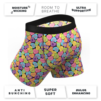 The Candy Crush | Candy Hearts Ball Hammock® Pouch Underwear