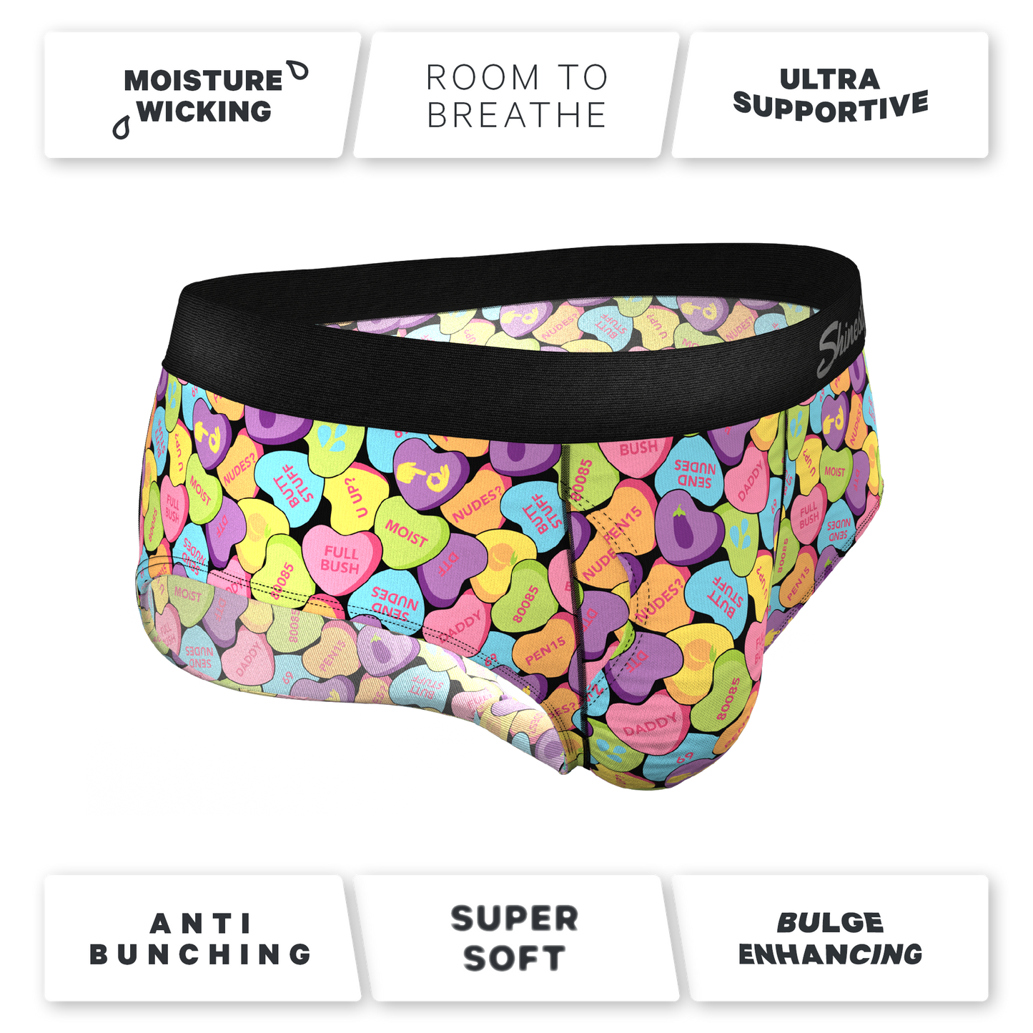 The Candy Crush | Candy Hearts Ball Hammock® Pouch Underwear Briefs