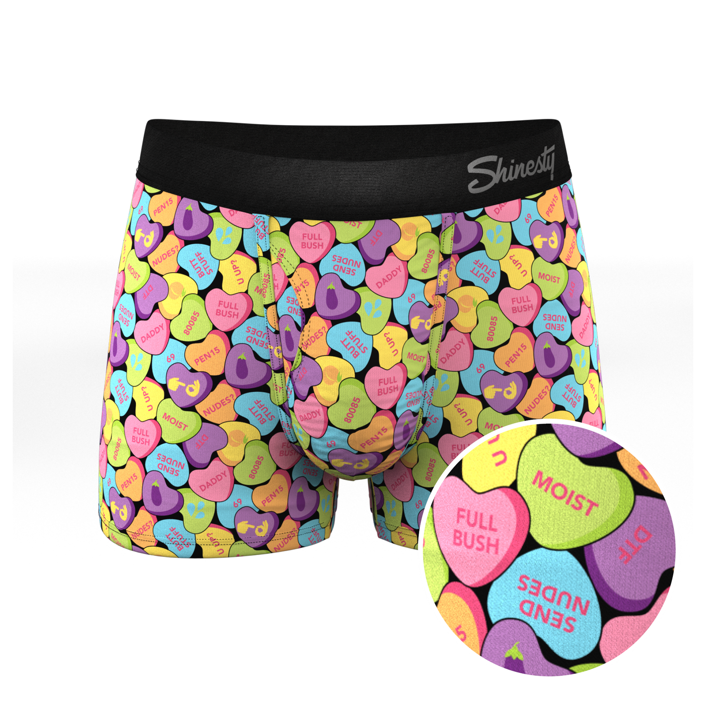 The Candy Crush | Candy Hearts Ball Hammock® Pouch Trunks Underwear