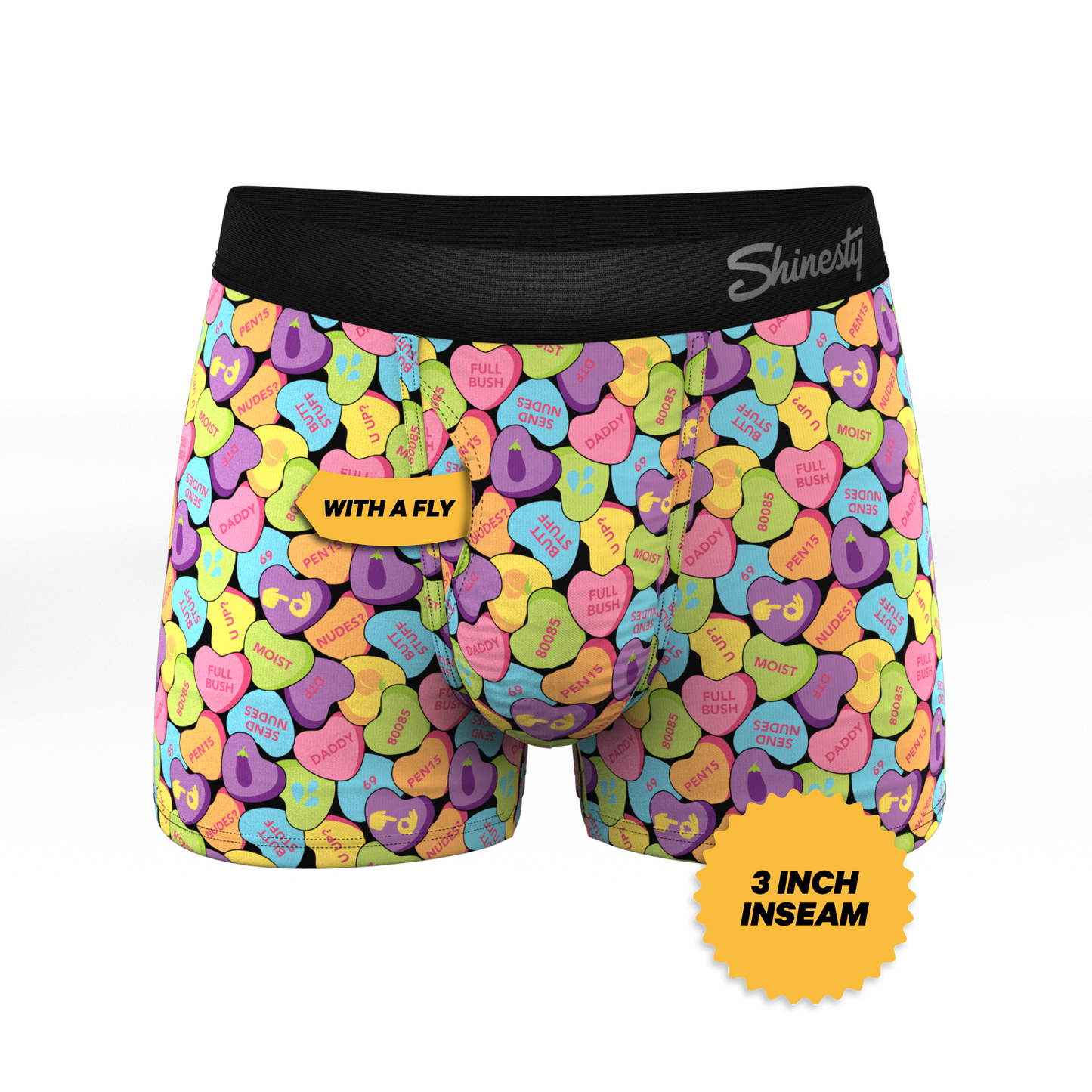 The Candy Crush | Candy Hearts Ball Hammock® Pouch Trunks Underwear