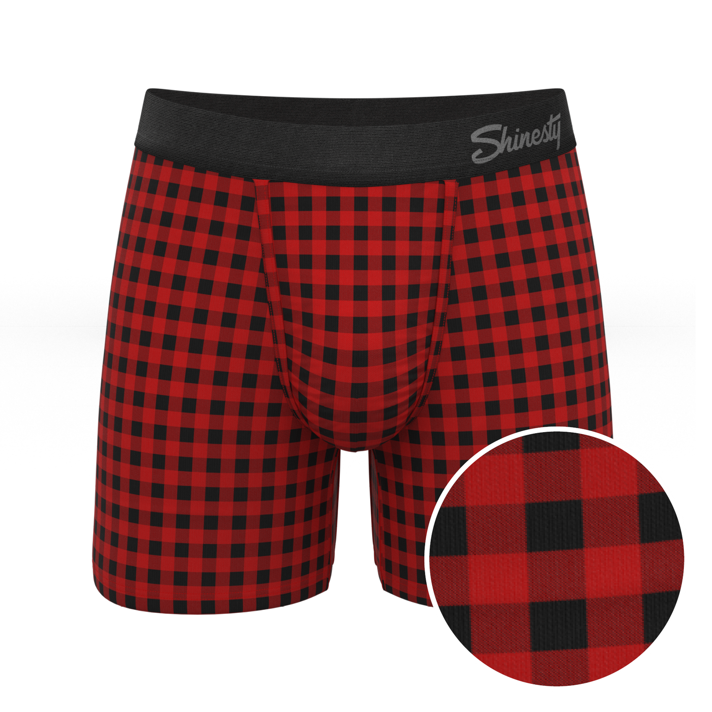 The Cardinal | Micro Buffalo Check Ball Hammock® Pouch Underwear