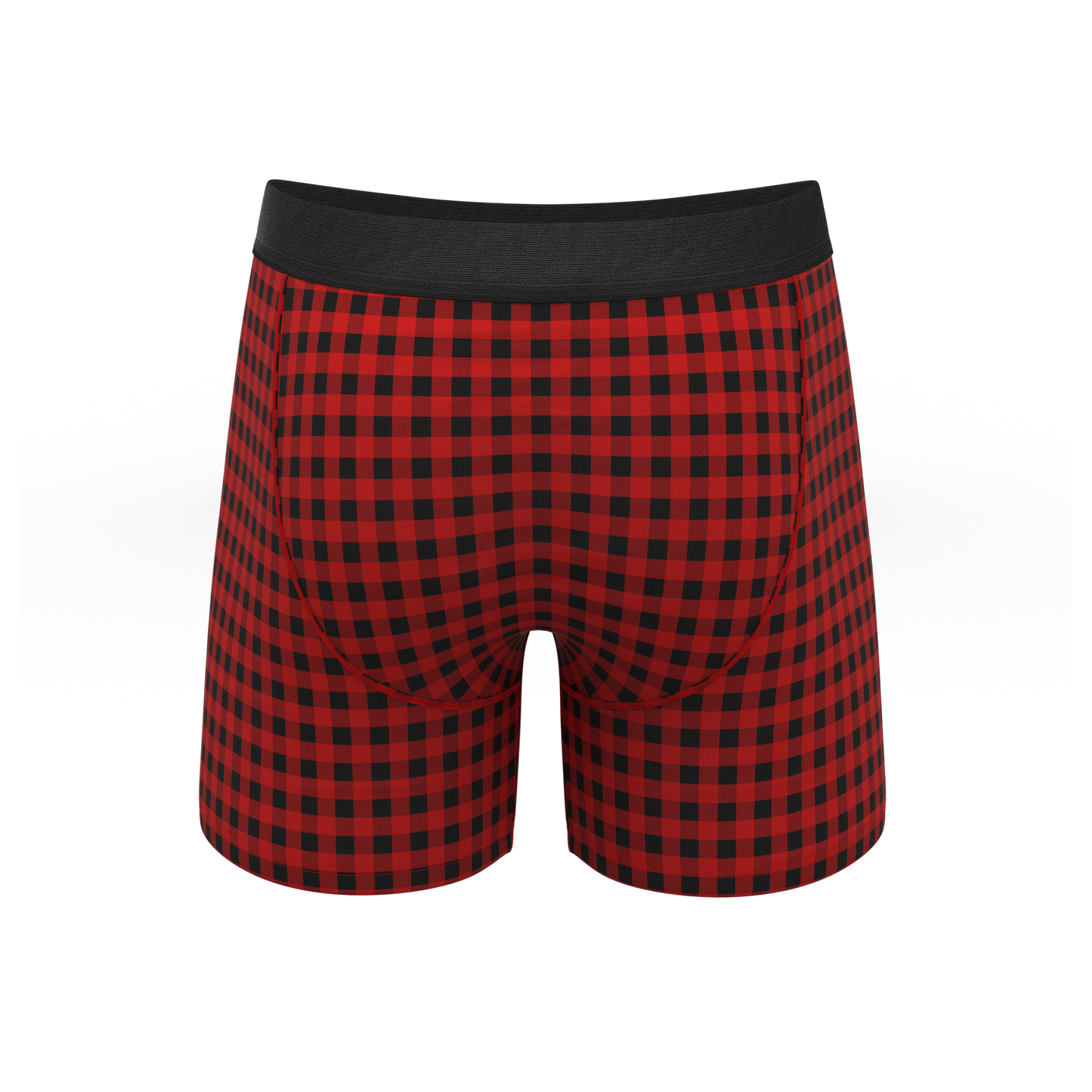 The Cardinal | Micro Buffalo Check Ball Hammock® Pouch Underwear