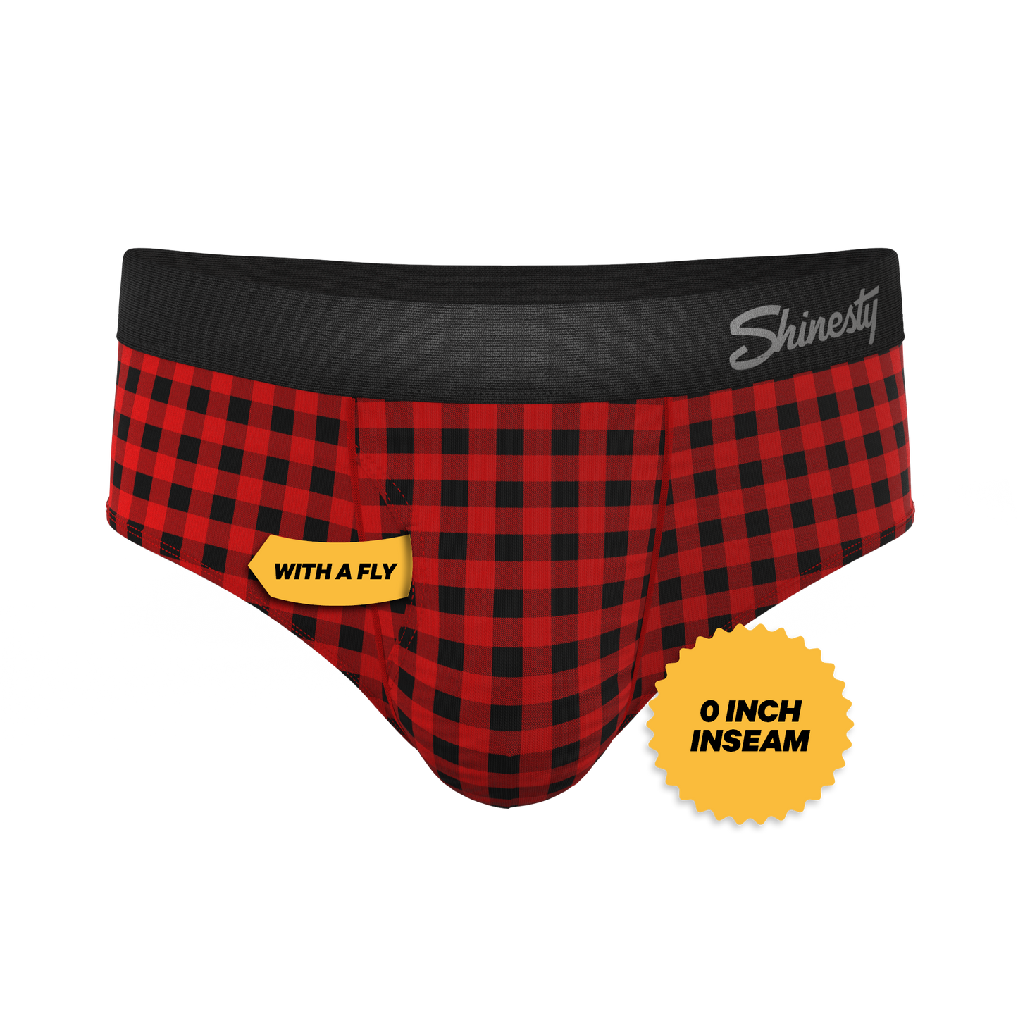 The Cardinal | Micro Buffalo Check Ball Hammock® Pouch Underwear Briefs