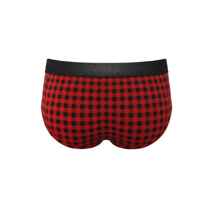 The Cardinal | Micro Buffalo Check Ball Hammock® Pouch Underwear Briefs