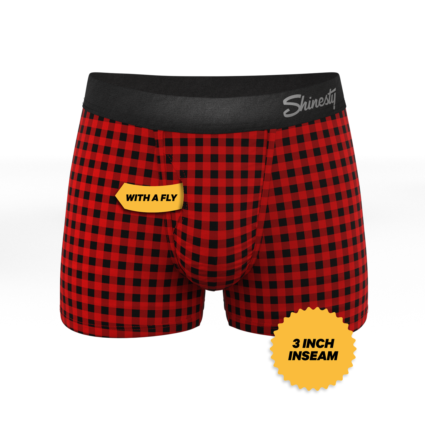 The Cardinal | Micro Buffalo Check Ball Hammock® Pouch Trunks Underwear