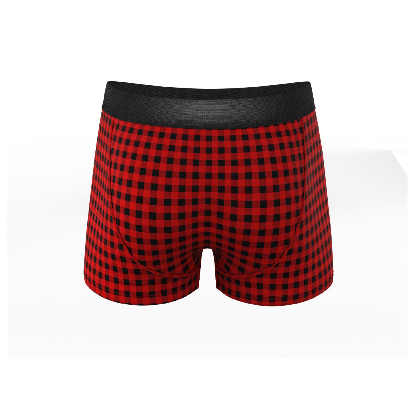 The Cardinal | Micro Buffalo Check Ball Hammock® Pouch Trunks Underwear