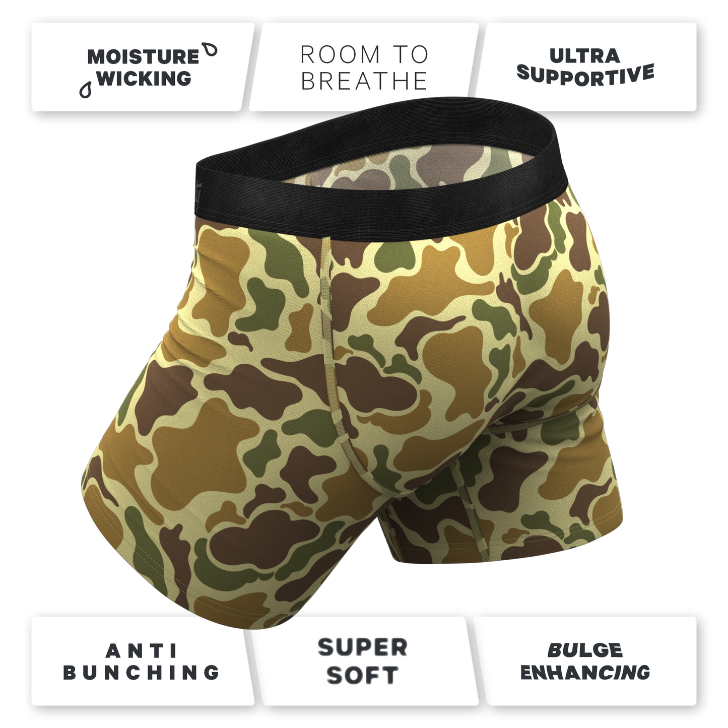 The Chameleon | Duck Camouflage Ball Hammock® Pouch Underwear With Fly