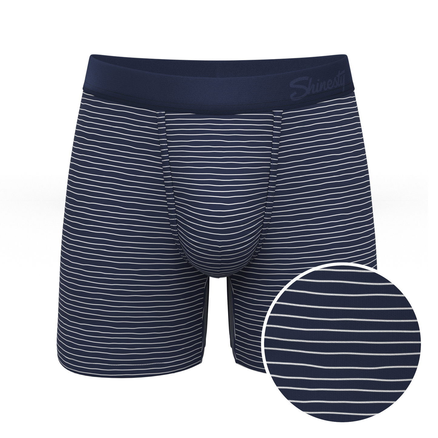 The Cheek Streak | White Stripe Ball Hammock® Pouch Underwear