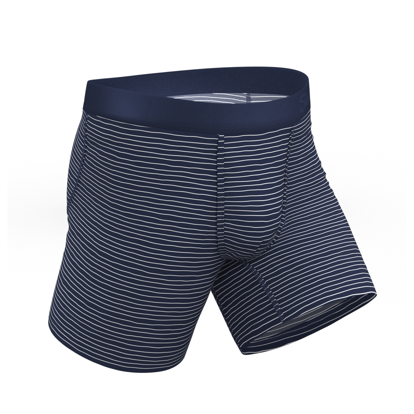 The Cheek Streak | White Stripe Ball Hammock® Pouch Underwear