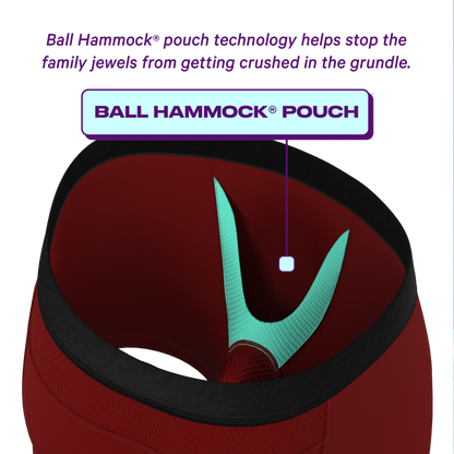 The Cherry Pie | Burgundy paradICE™ Cooling Ball Hammock® Underwear