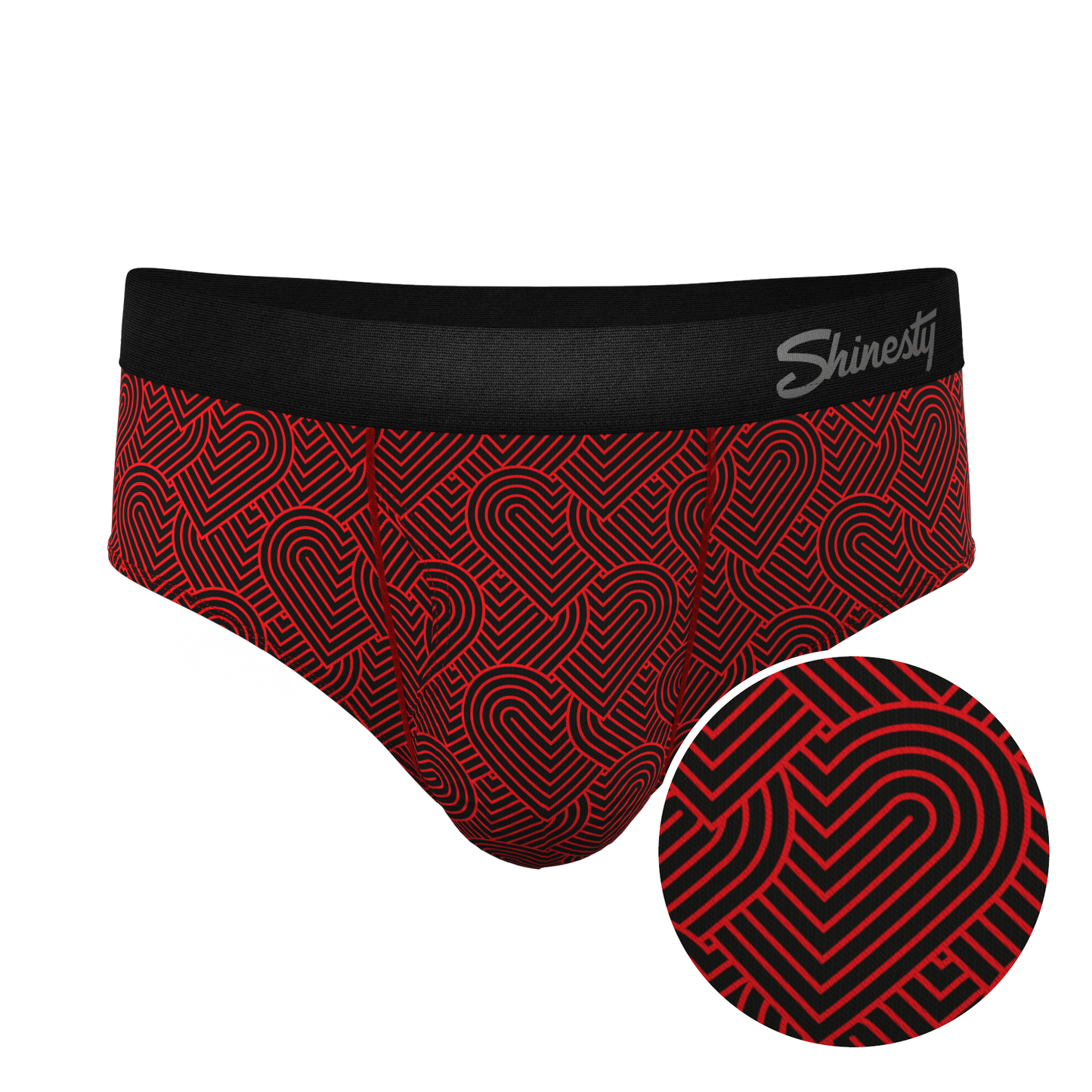 The Cherub | Geometric Hearts Ball Hammock® Pouch Underwear Briefs