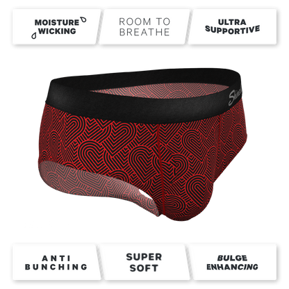 The Cherub | Geometric Hearts Ball Hammock® Pouch Underwear Briefs