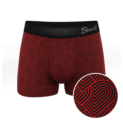 The Cherub | Geometric Hearts Ball Hammock® Pouch Trunks Underwear