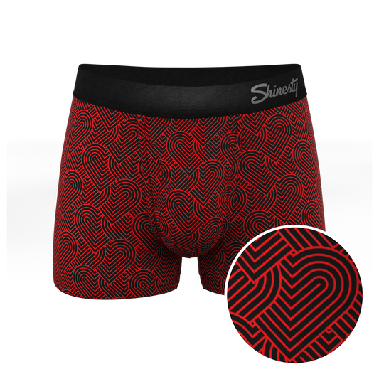 The Cherub | Geometric Hearts Ball Hammock® Pouch Trunks Underwear