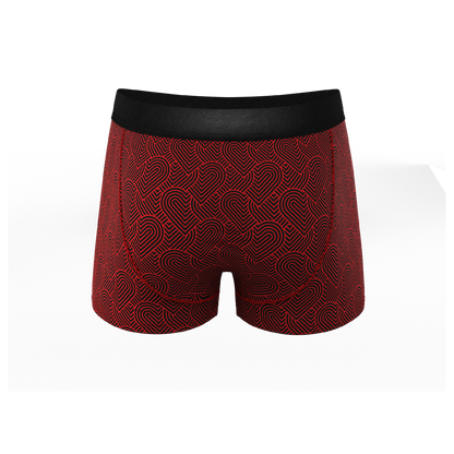 The Cherub | Geometric Hearts Ball Hammock® Pouch Trunks Underwear