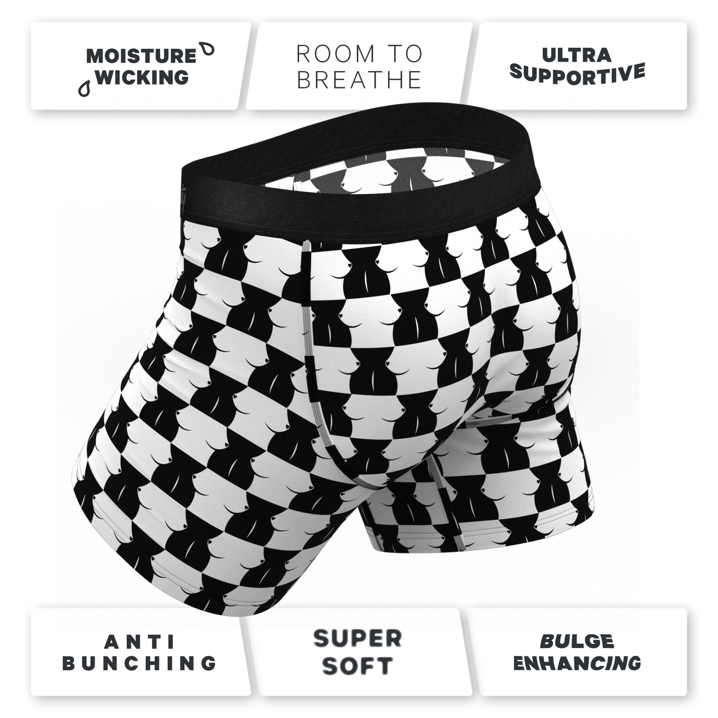 The Chest Mate | Checkered Ball Hammock® Pouch Underwear