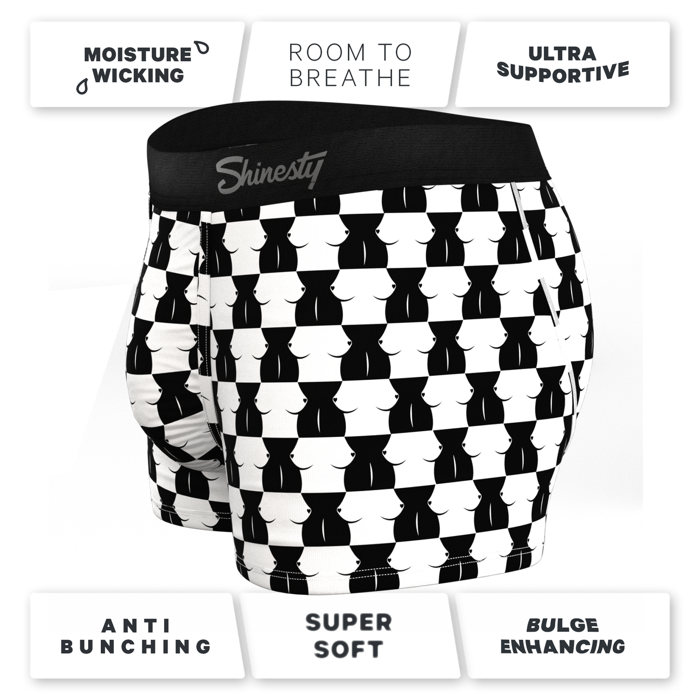 The Chest Mate | Checkered Ball Hammock® Pouch Trunks Underwear