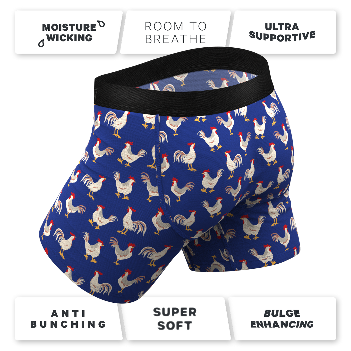 The Chicken Came First | Rooster Ball Hammock® Pouch Underwear With Fly