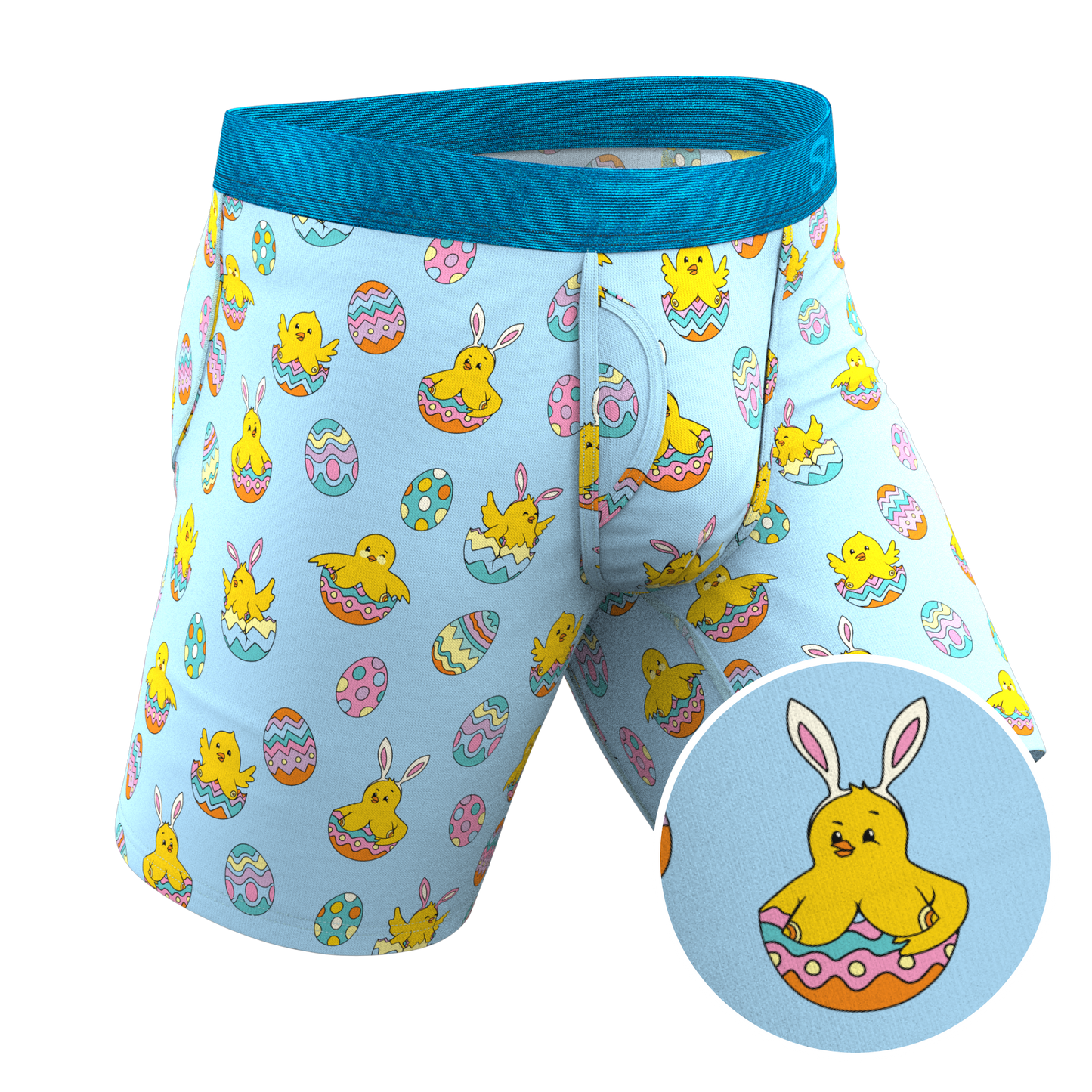 The Chicks Gone Wild | Easter Chicks Long Leg Ball Hammock® Pouch Underwear With Fly