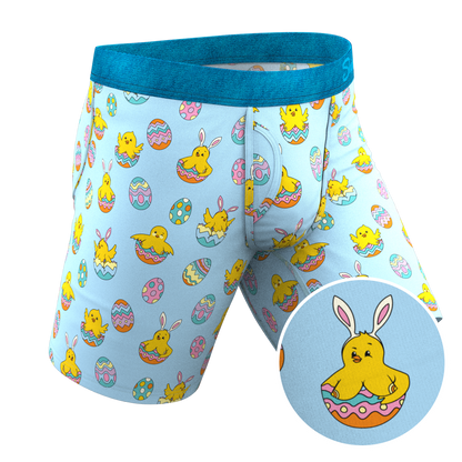 The Chicks Gone Wild | Easter Chicks Long Leg Ball Hammock® Pouch Underwear With Fly