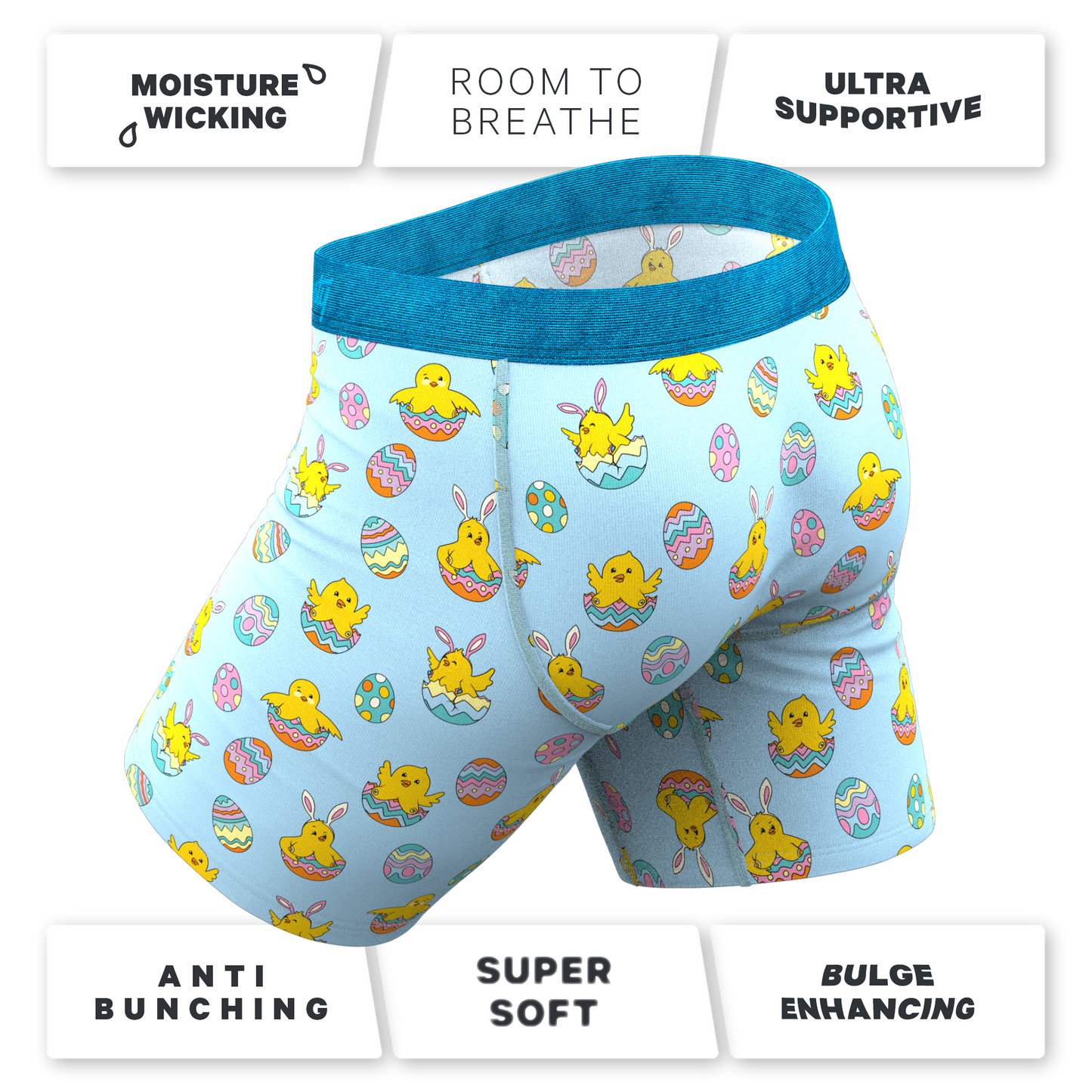 The Chicks Gone Wild | Easter Chicks Long Leg Ball Hammock® Pouch Underwear With Fly