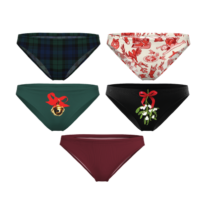 The Christmas Bundle | Bikini Underwear 5 Pack