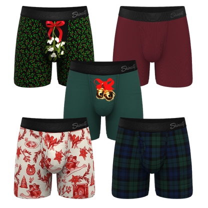 The Christmas Bundle | Ball Hammock® Pouch Boxer Briefs with Fly 5 Pack