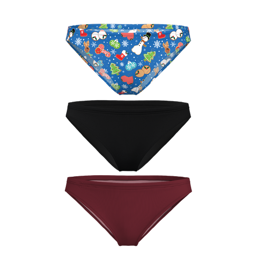 The Christmas Variety | Bikini Underwear 3 Pack