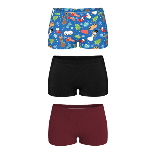 The Christmas Variety | Boyshort Underwear 3 Pack