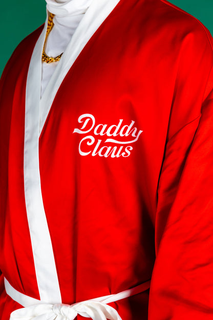 The Daddy Claus | Red Santa Christmas Kimono