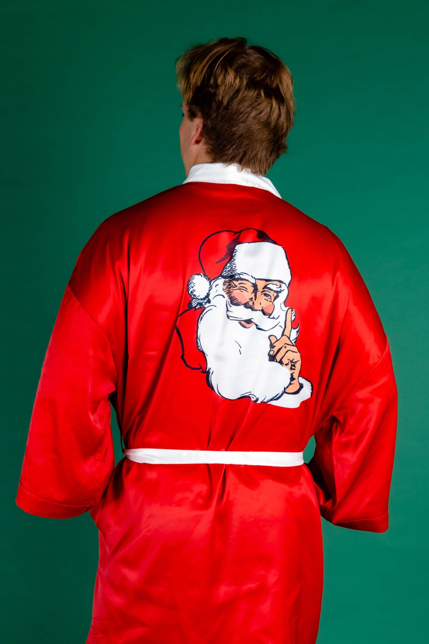 The Daddy Claus | Red Santa Christmas Kimono