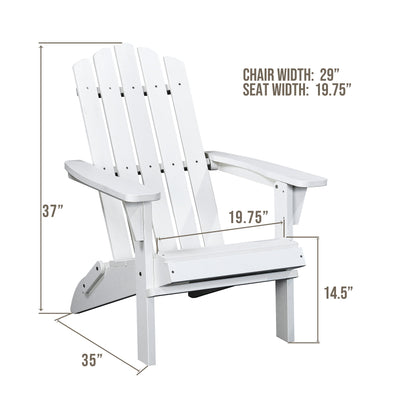 Classic Folding Adirondack Chair