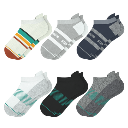 The Classic Guy | Heel Hammock™ Ankle Socks 6 Pack