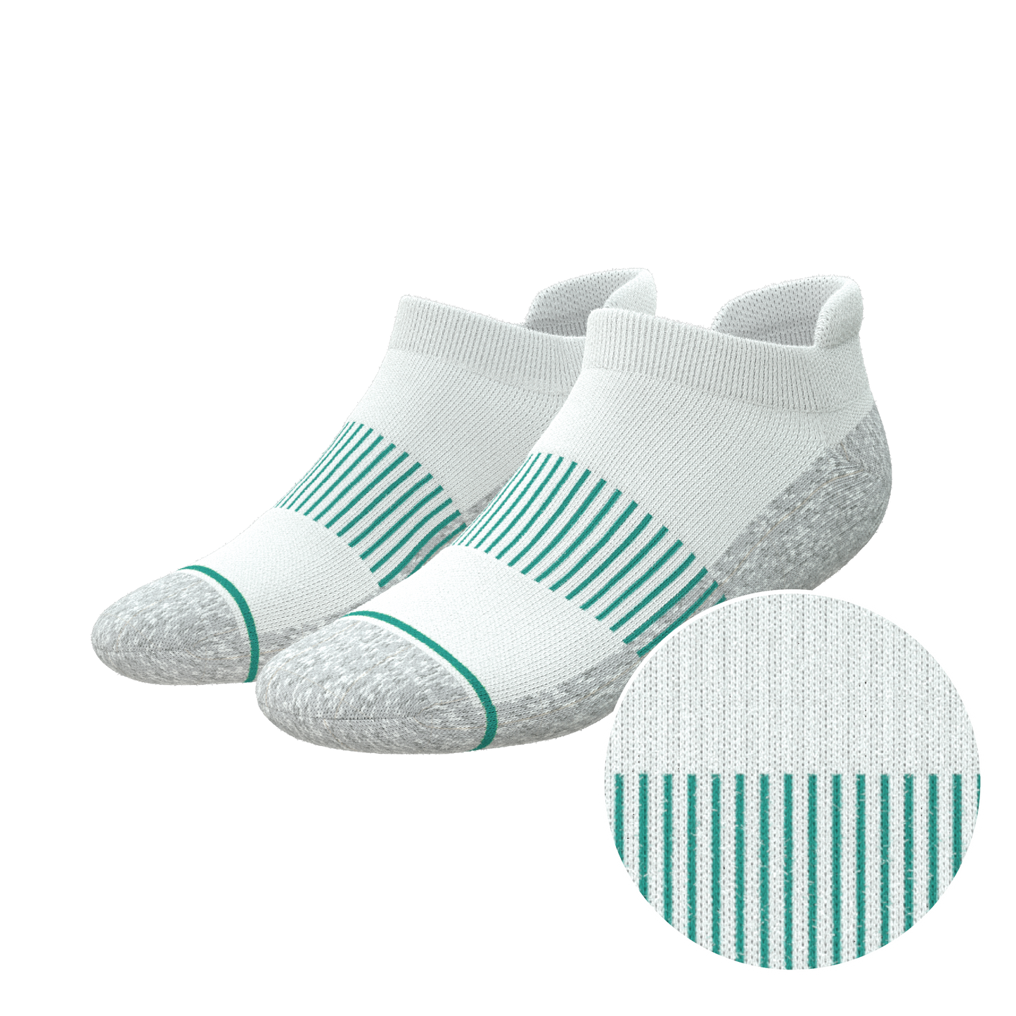 The Cloud 9 | White Stay Weird Heel Hammock™ Ankle Socks