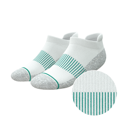 The Cloud 9 | White Stay Weird Heel Hammock™ Ankle Socks