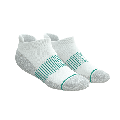 The Cloud 9 | White Stay Weird Heel Hammock™ Ankle Socks