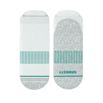 The Cloud 9 | White Stay Weird Heel Hammock™ Ankle Socks