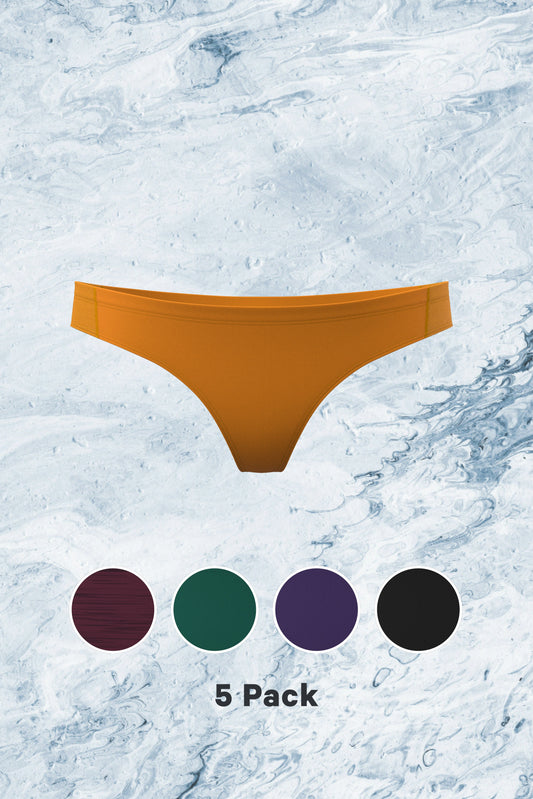 The Cold Cut Classics | Solid Colors paradICE™ Cooling Thong 5 Pack