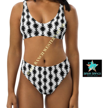 Yeehaw White Aztec Bikini